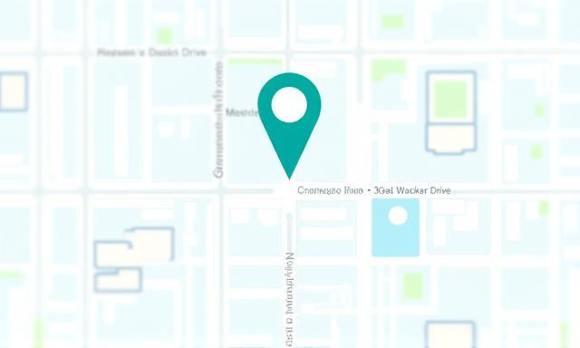 Map showing Chicago office location